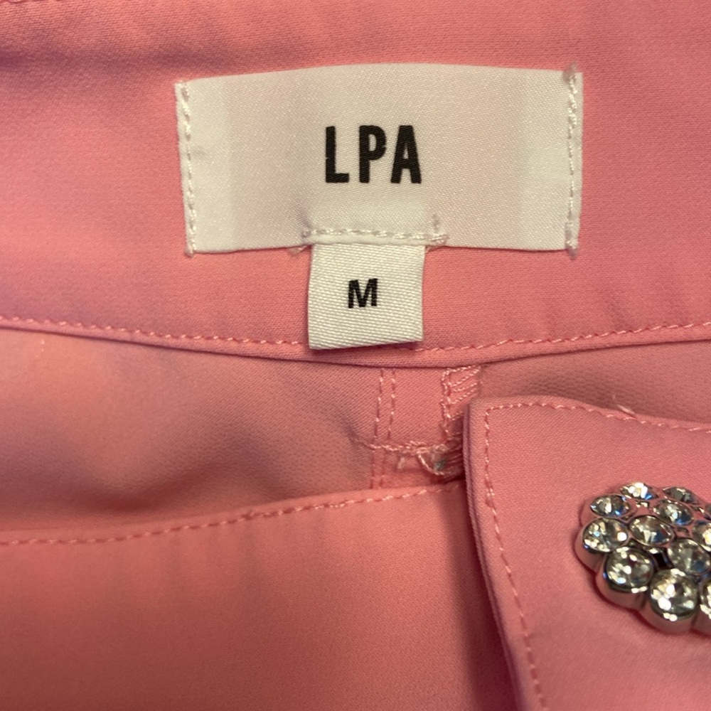 LPA/Revolve Rhinestone Trim Pants - Picture 6 of 6